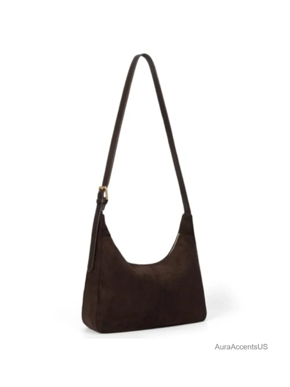 Women's Vegan Leather Slouchy Hobo Bag with Zipper - Soft Foldable Shoulder